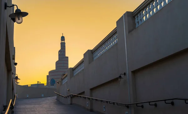 Одно Зданий Сук Вакифе Традиционный Рынок Города Фаза Катар — стоковое фото
