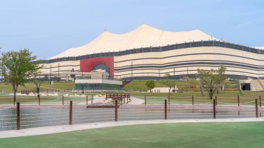 Al Khor, Qatar- Mart 03 2022: FIFA Dünya Kupası 2022, Al Bayt Stadyumu