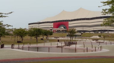 Al Khor, Qatar- Mart 03 2022: FIFA Dünya Kupası 2022, Al Bayt Stadyumu