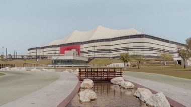 Al Khor, Qatar- Mart 03 2022: FIFA Dünya Kupası 2022, Al Bayt Stadyumu