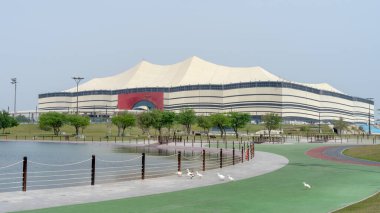 Al Khor, Qatar- Mart 03 2022: FIFA Dünya Kupası 2022, Al Bayt Stadyumu