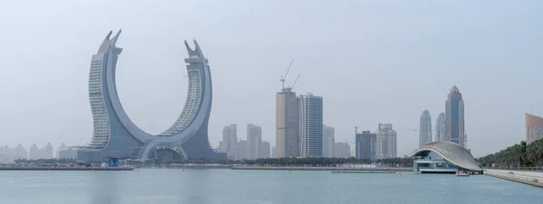 Lusail Qatar Mayo 2022 Nueva Ciudad Desarrollo Lusail Con Muchas —  Fotos de Stock