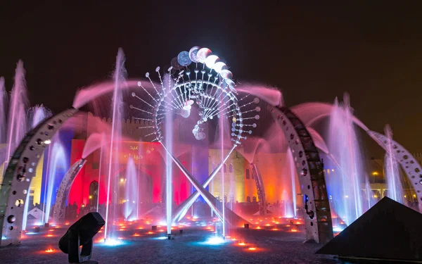 Doha Qatar Mayo 2022 Fuente Agua Katara Pueblo Cultural —  Fotos de Stock