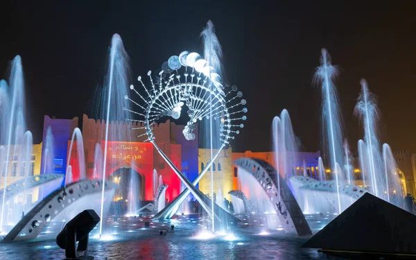 Doha Qatar May 2022 Water Fountain Katara Cultural Village — Stock Photo, Image
