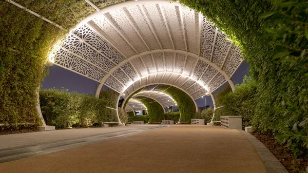 Doha Qatar Maggio 2022 Parco Pubblico Gharrafa Durante Notte — Foto Stock