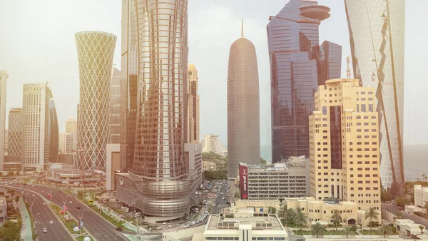 Doha Qatar August 2022 Doha City Getting Decorated Fifa Worlcup — Foto de Stock