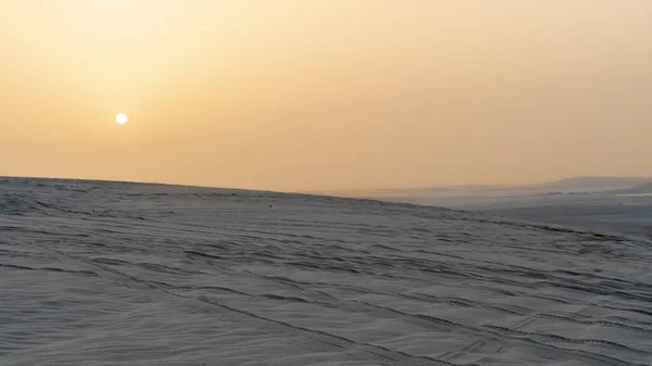 Qatar Περιπετειώδες Μέρος Khor Udeid Θαλάσσια Γραμμή Περιοχή Γεμάτη Πολλούς — Φωτογραφία Αρχείου