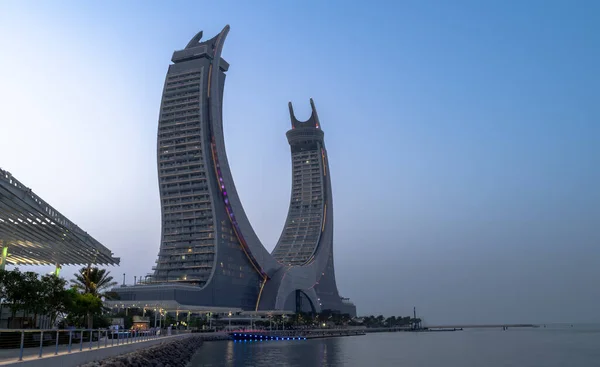 Lusail Qatar June 2022 Crescent Tower Newly Developing City Lusail — 스톡 사진