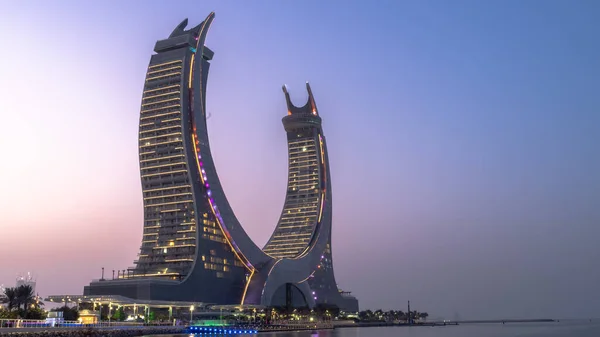 Lusail Qatar Juni 2022 Halvemaantoren Nieuw Ontwikkelde Stadswusail Qatar — Stockfoto