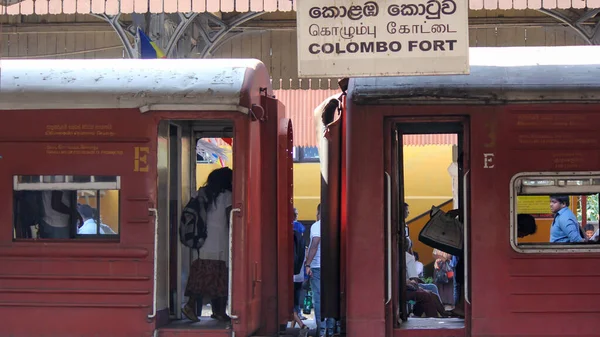 Colombo Sri Lanka Agosto 2022 Servicio Tren Sri Lanka — Foto de Stock