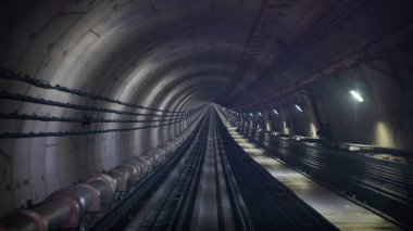 Yeraltı metro ağının içinde..
