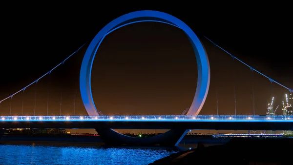 Doha Qatar Juin 2022 Suspension Pont Île Qetaifan Qatar — Photo