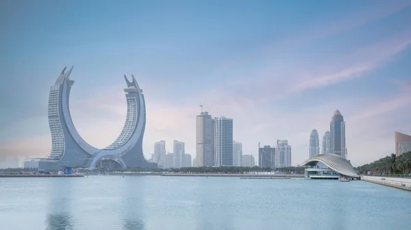 Lusail Qatar Mei 2022 Nieuwe Ontwikkelingsstad Lusail Met Het Residentiële — Stockfoto