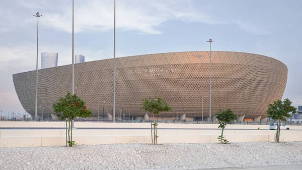 Dauhá Katar Říjen 2022 Lusail Iconic Stadium Nebo Lusail Stadium — Stock fotografie
