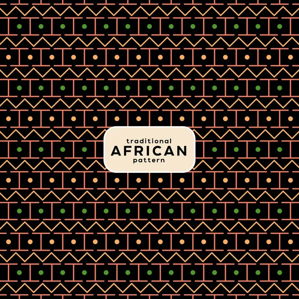 Modèle Africain Traditionnel Est Une Illustration Vectorielle Simple Avec Mélange — Image vectorielle