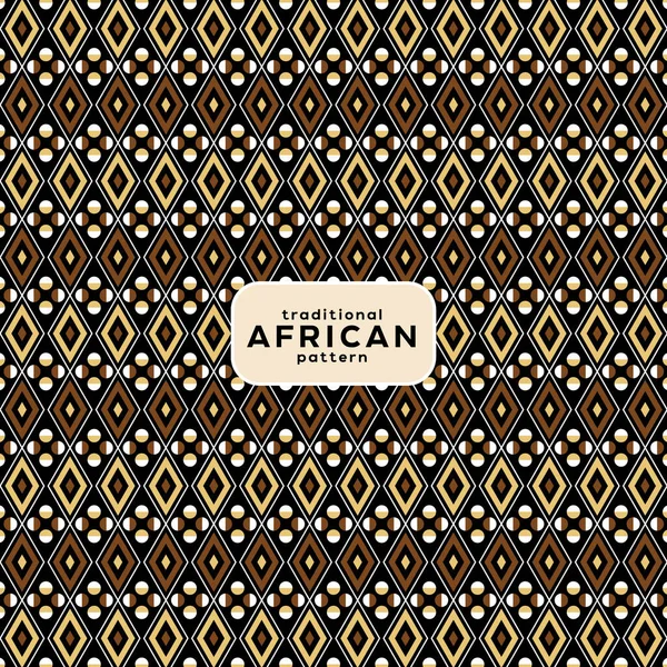 Традиционная Африканская Модель Простая Векторная Иллюстрация Гармоничным Сочетанием Ретро Современных — стоковый вектор