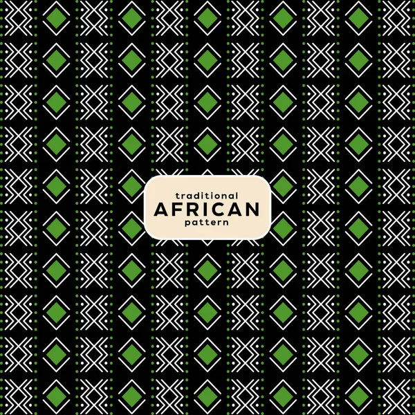 Modèle Africain Traditionnel Est Une Illustration Vectorielle Simple Avec Mélange — Image vectorielle