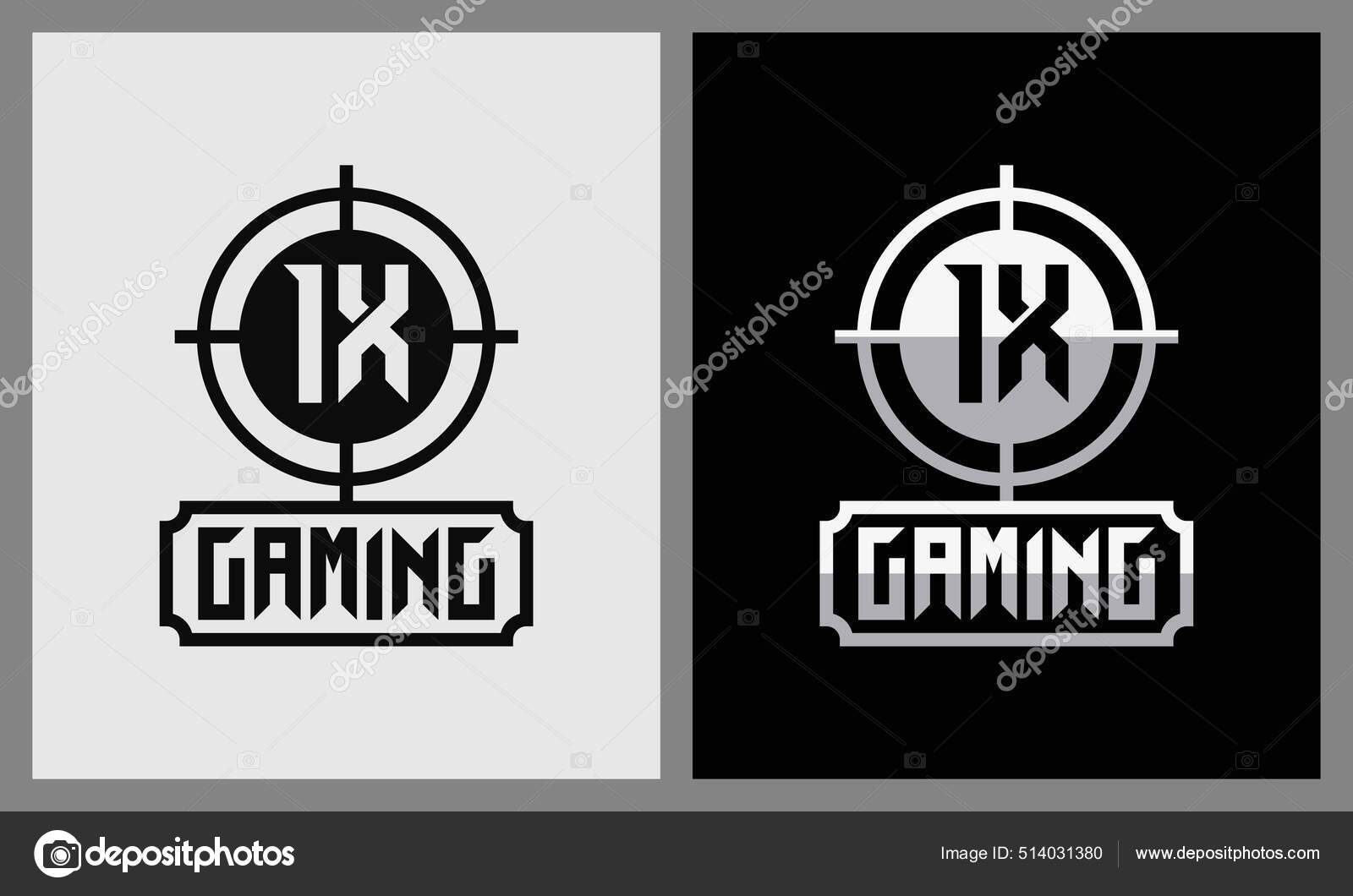 Initial Abstract Gaming Logo Design Vector Template Stock Vector Image