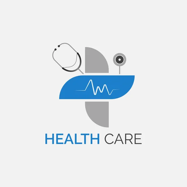 Health Care Vector Logo Design Template Medical Logo Design Clinic — Stock Vector