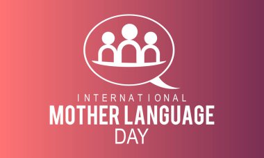 International Mother Language Day, February 21. Vector template Design for banner, card, poster, background.