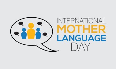 International Mother Language Day, February 21. Vector template Design for banner, card, poster, background.