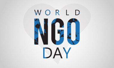 World NGO Day, February 27. Vector template Design for banner, card, poster, background.