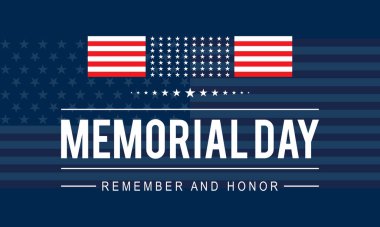 Anma Günü. ABD federal bayram şablonu afiş, kart, poster, arkaplan