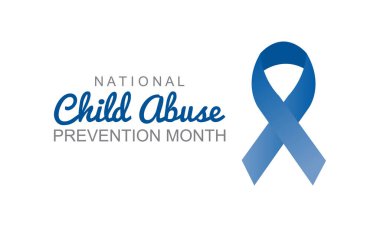 Ulusal Çocuk İstismarı Önleme Ayı. Çocuk İstismarı bilinci afişi, kartı, afişi, geçmişi
