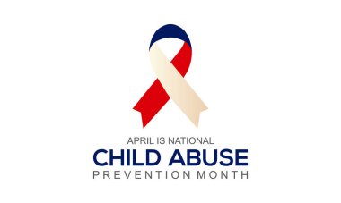Ulusal Çocuk İstismarı Önleme Ayı. Çocuk İstismarı bilinci afişi, kartı, afişi, geçmişi