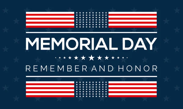 Memorial Day. US federal holiday template for banner, card, poster, background