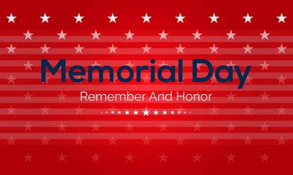 Memorial Day. US federal holiday template for banner, card, poster, background