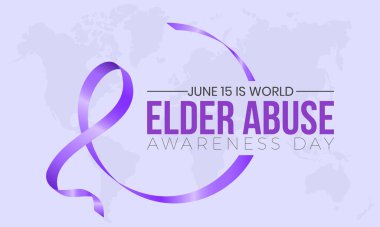 Dünya Yaşlıları İstismar Günü. 15 Haziran. Pankart, poster, kart ve arkaplan tasarımı için yıllık sağlık farkındalığı kavramı.