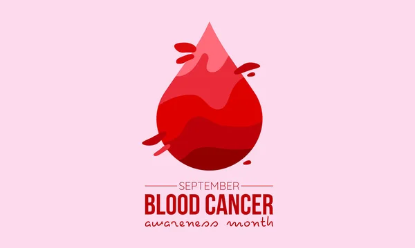 Vector Illustration Design Concept Blood Cancer Awareness Month Observed Every — Stockový vektor