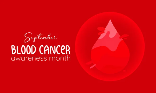 Vector Illustration Design Concept Blood Cancer Awareness Month Observed Every — Stockový vektor