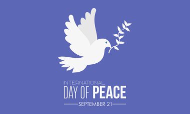 Vector illustration design concept of International day of peace observed on every september 21.