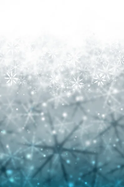 Kerstmis abstracte achtergrond met sneeuwvlokken. — Stockfoto