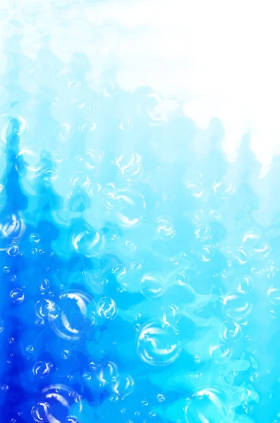 Blue abstract with bubble background — Stock Photo, Image