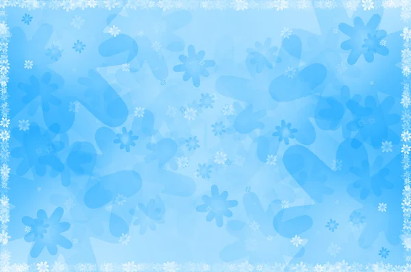 Abstracte achtergrond met blue floral — Stockfoto