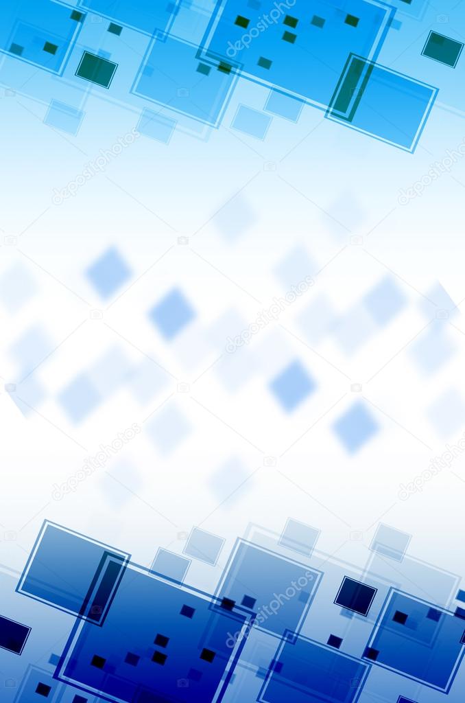 Abstract blue square  background.