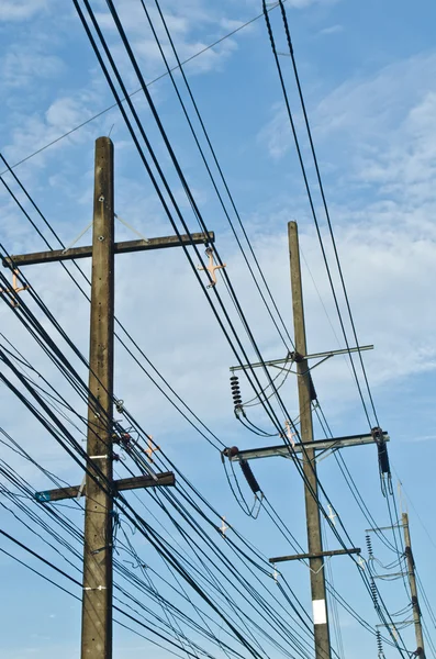 Poste électricité — Photo