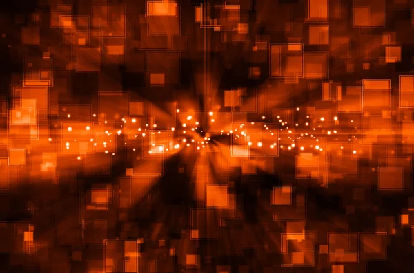 Mörkt orange teknik bakgrund — Stockfoto