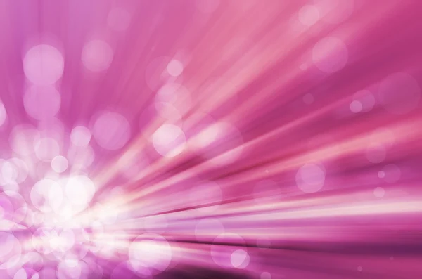 Light bokeh with speed lines background — Stock Photo, Image