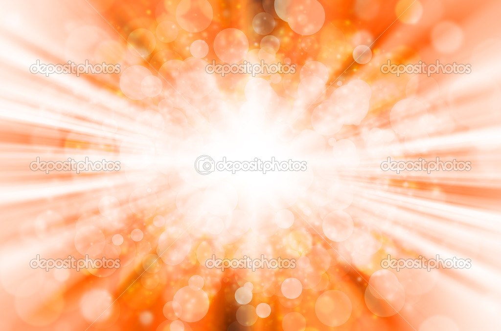 abstract orange bokeh light background. 