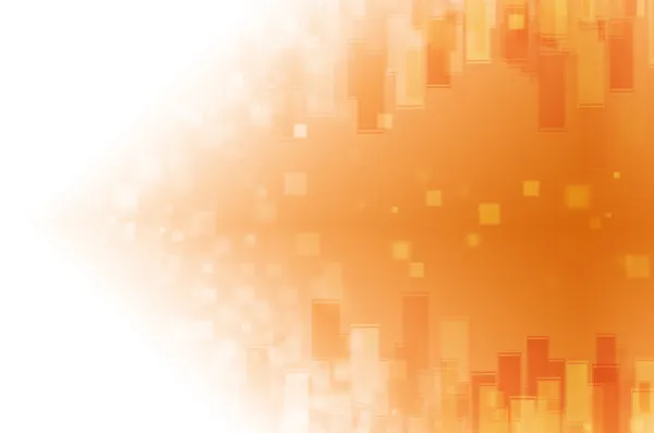 Orange Tech mit quadratischem Hintergrund — Stockfoto