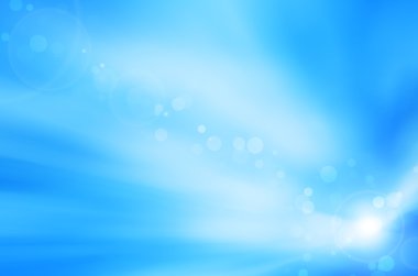 yumuşak mavi arka plan ve lens flare