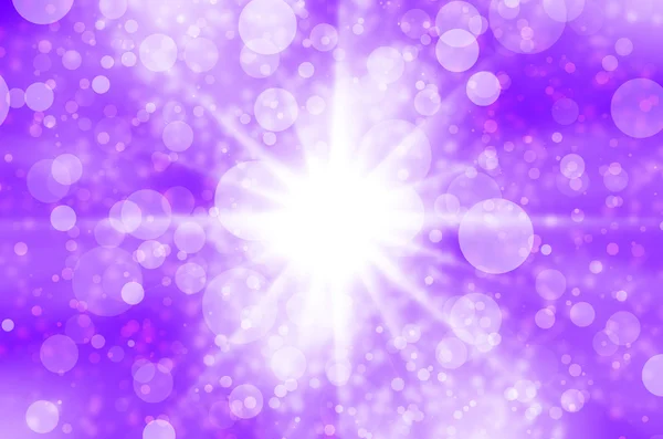 Lumière d'étoile abstraite sur fond violet . — Photo