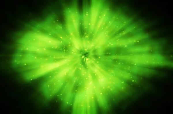 Star light on green background — Stock Photo, Image