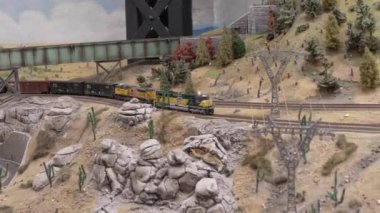 HAMBURG, GERMANY - July 2022: Miniatur Wunderland in Hamburg. Worlds biggest model train diorama, Wonderland. Miniature Wonderland is a model railway attraction.