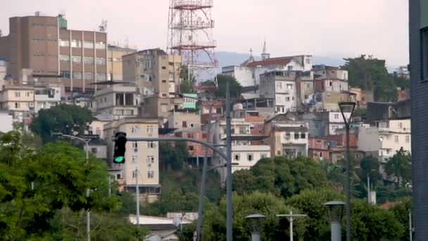 Хилл Концепции Рио Жанейро Бразилия — стоковое видео
