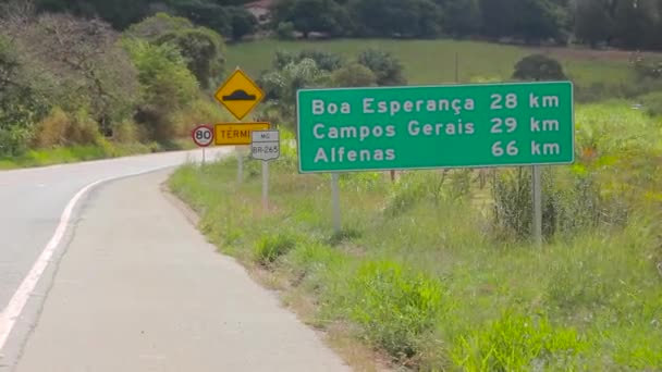 Cidade Campos Gerais Estado Minas Gerais Brasil — Vídeo de Stock